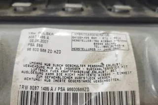 96600568ZD Подушка безопасности Citroen C4 1 Арт e12540229, вид 3
