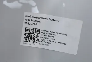 5A360B0 51125A360B0 7M31588 Бампер задний BMW 2 U06 Арт e12526537, вид 5