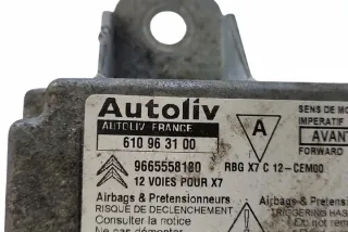 9665558180 Блок AirBag Citroen C5 2 Арт e12524588, вид 1