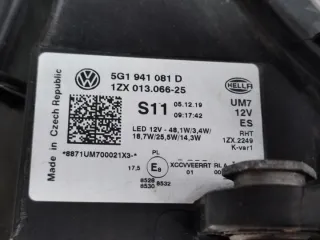 5G1941034A Фара левая Volkswagen Golf 7 Арт e12522417, вид 5