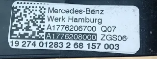 A1776208000 Передняя панель крепления облицовки (телевизор) Mercedes A W177 Арт e12519340, вид 3