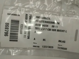 8K0959802A Моторчик стеклоподъемника Audi A4 B8 Арт e12503300, вид 4