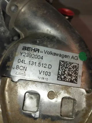 04L131512D Радиатор EGR Volkswagen Golf 7 Арт e12500138, вид 5