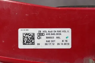 4H0945093A Фонарь задний левый Audi A8 D4 (S8) Арт e12491487, вид 3