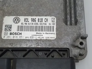 03L906018CH 0281016851 Блок управления двигателем Skoda Superb 2 Арт e12487017, вид 2
