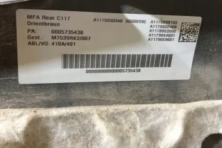 C117 A1178800340 Бампер задний Mercedes CLA c117 Арт e12484613, вид 2