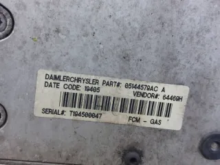 P05094285AE 04727338AE 05057207AE 05144579AC 05144509AD Блок управления двигателем Chrysler Voyager 4 Арт e12482934, вид 4