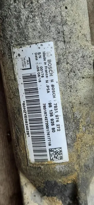 9813692680 Рулевая рейка Peugeot Expert 3 Арт e12474122, вид 6