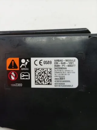 39023001 Подушка безопасности Opel Astra K Арт e12471454, вид 4