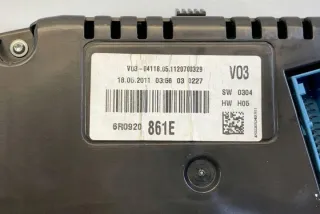 6R0920861E Щиток приборов (приборная панель) Volkswagen Polo 5 Арт e12429836, вид 2