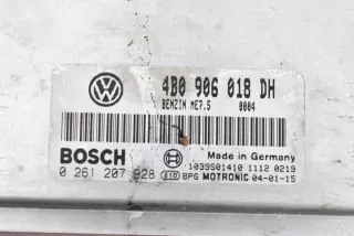 4B0906018DH 0261207928 Блок управления двигателем Skoda Superb 1 Арт e12423025, вид 2
