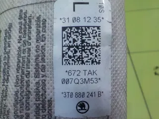 3T0880241B Подушка безопасности Skoda Superb 2 Арт e12417104, вид 3