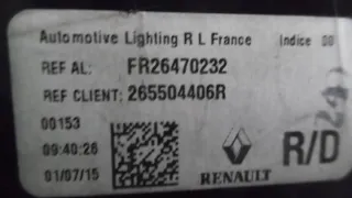 265504406R Фонарь задний правый Renault Talisman 1 Арт e12400039, вид 3