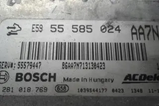 0281018769 Блок управления двигателем Opel Astra J Арт e12390949, вид 2