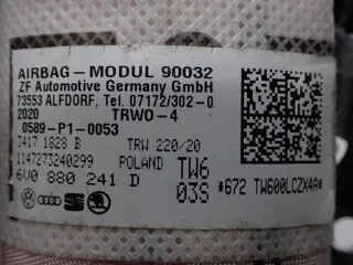 6V0880241D Подушка безопасности Skoda Fabia 3 Арт e12381477, вид 3