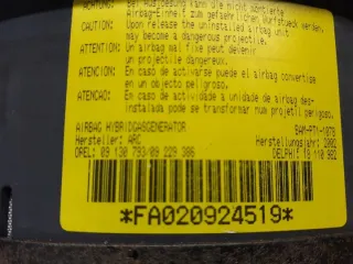 09130793 Подушка безопасности Opel Corsa C Арт e12380596, вид 2