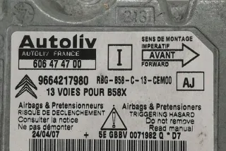 9664217980 Блок AirBag Citroen C4 2 Арт e12363833, вид 1
