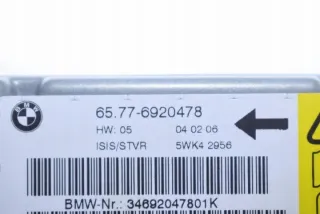 6920478 Блок AirBag BMW 7 E65/E66 Арт e12304753, вид 3