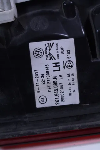 2K1945095N Фонарь задний левый Volkswagen Caddy 4 Арт e12256754, вид 5