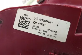 W222, 2229065401 Фонарь задний левый Mercedes S W222 Арт e12255590, вид 3