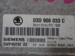 03D906033C Блок управления двигателем Skoda Fabia 1 Арт e12244722, вид 4