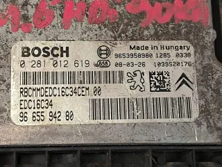 0281012619 Блок управления двигателем Peugeot Partner 2 Арт e12244077, вид 4