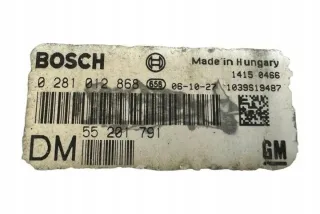 55201791 Блок управления двигателем Opel Vectra C  Арт e12243829, вид 1