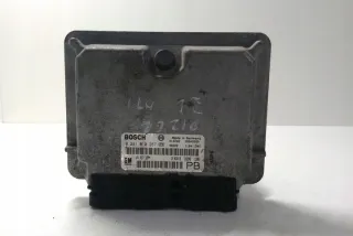 B01013182021305 Блок управления двигателем Opel Astra G Арт e12243633, вид 2