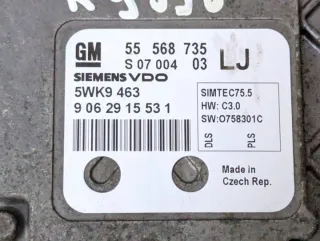 55568735 5WK9463 Блок управления двигателем Opel Astra H Арт e12243578, вид 5