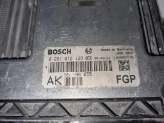 0281012123 55198055 Блок управления двигателем Opel Astra H Арт e12243566, вид 2