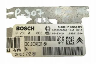 9661377280 Блок управления двигателем Citroen C4 2 Арт e12241295, вид 1