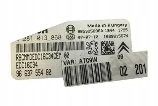 9663755480 Блок управления двигателем Citroen C3 2 Арт e12241232, вид 2