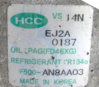 F500AN8AA03 F500-AN8AA-03 Компрессор кондиционера Hyundai i30 FD Арт e12234211, вид 6