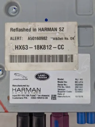 HX63-18K812-CC Блок навигации Jaguar F-Pace Арт e12233363, вид 7