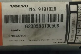 9191928 Подушка безопасности Volvo S60 3 Арт e12231303, вид 2
