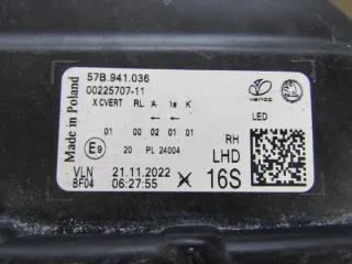 57B941036 Фара правая Skoda Karoq Арт e12209909, вид 5