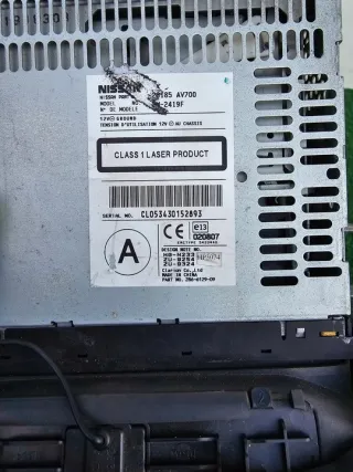 28185-AV700 PAK6663XX Блок навигации Nissan Primera 12 Арт e12198386, вид 3