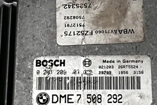 DME7508292 Блок управления двигателем BMW 3 E46 Арт e12168206, вид 1