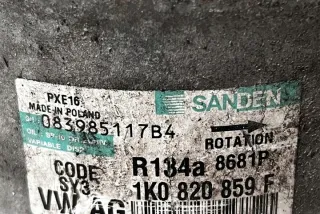 1K0820859F Компрессор кондиционера Skoda Octavia A7 Арт e12163477, вид 2