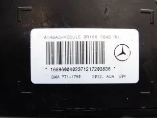 1668600402 Подушка безопасности Mercedes ML/GLE W166 Арт e12153071, вид 4