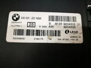 9204535 61359204532-01 9204532-01 Блок управления светом BMW 3 E90/E91/E92/E93 Арт e12141882, вид 1