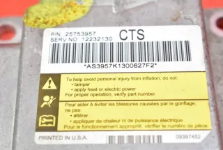 25753957 Блок AirBag Cadillac CTS 1 Арт e12127467, вид 7