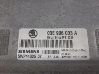 03E906033 Блок управления двигателем Skoda Fabia 1 Арт e12094529, вид 2