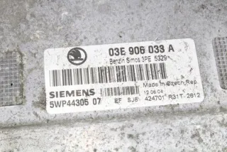 03E906033A Блок управления двигателем Skoda Fabia 2 Арт e12094508, вид 1