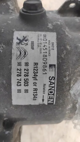 9827874380 Компрессор кондиционера Peugeot 208 Арт e12084889, вид 6