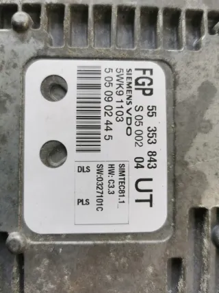 55353843UT Блок управления двигателем Opel Zafira B Арт e12060340, вид 2