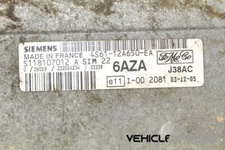 4S6112A650EA Блок управления двигателем Ford Fiesta 5 Арт e12059311, вид 1