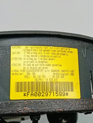09130793 Подушка безопасности Opel Corsa C Арт e12049062, вид 4