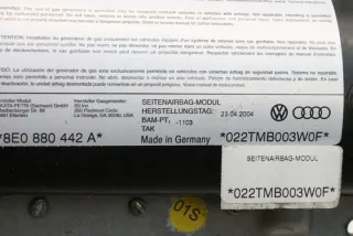 8E0880442A Подушка безопасности Audi A4 B6 Арт e12046275, вид 4
