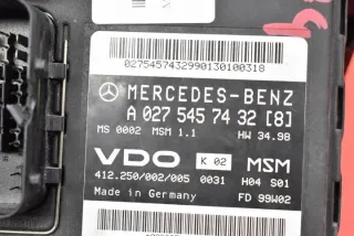 A0275457432 Блок управления двигателем Mercedes A W168 Арт e12029171, вид 8